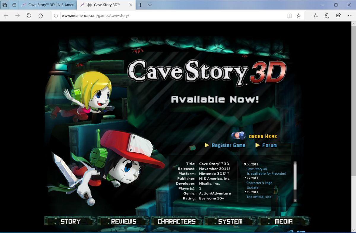 Cave story clearance 3d