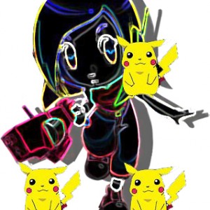 Neon Curly Brace - With Pikachu