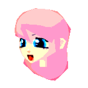 Pink Hair, Blue Eyes (no name; not done)