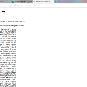 Youtube 500 Internal Server Error
