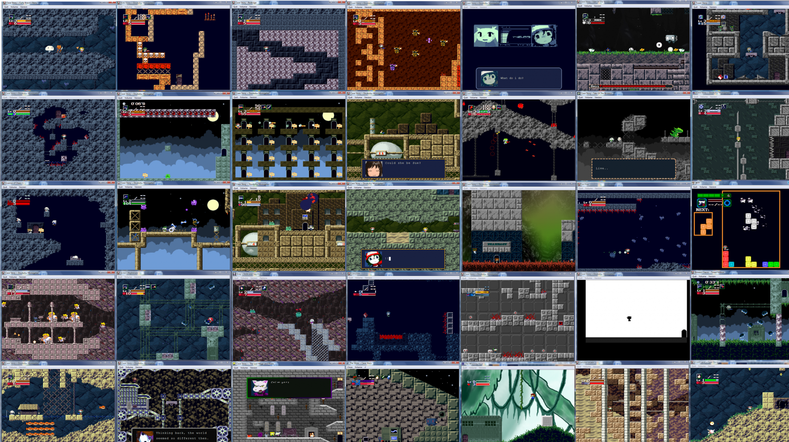 Cave story mods collage