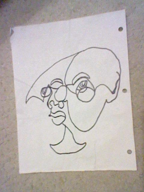 My Blind Contour Drawing of Me!